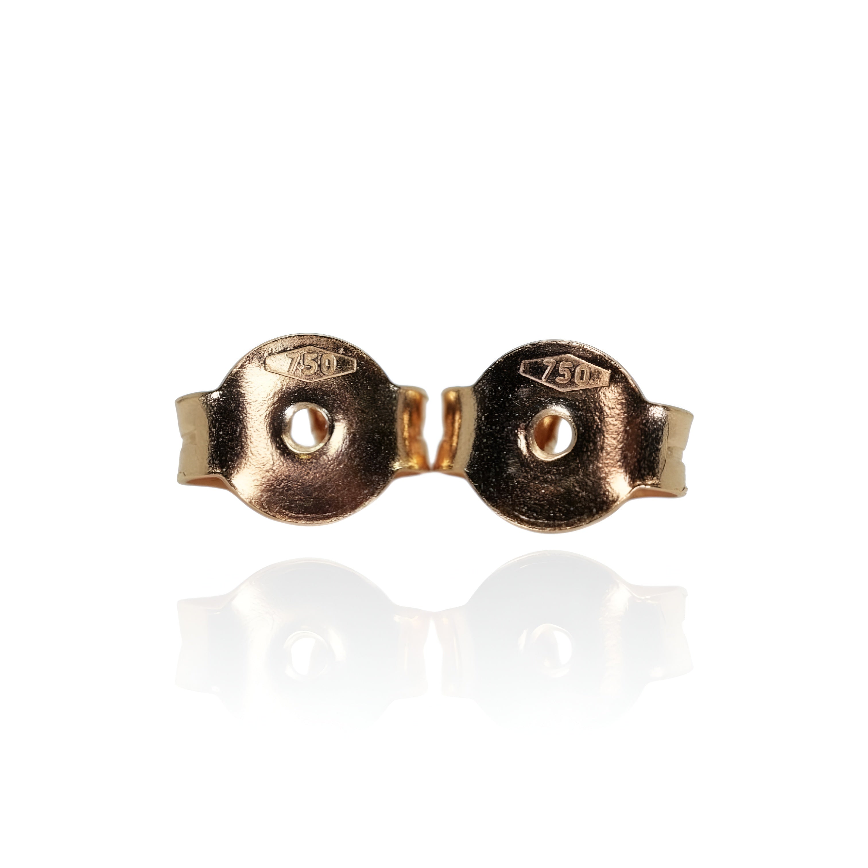 18k Yellow Gold Halo Earrings 0.80 carats Diamond Stud Earrings - IGI Certificate