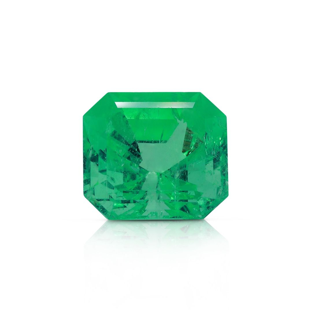 Rare GRS Certified Colombian 22.28ct Emerald Natural Gemstone