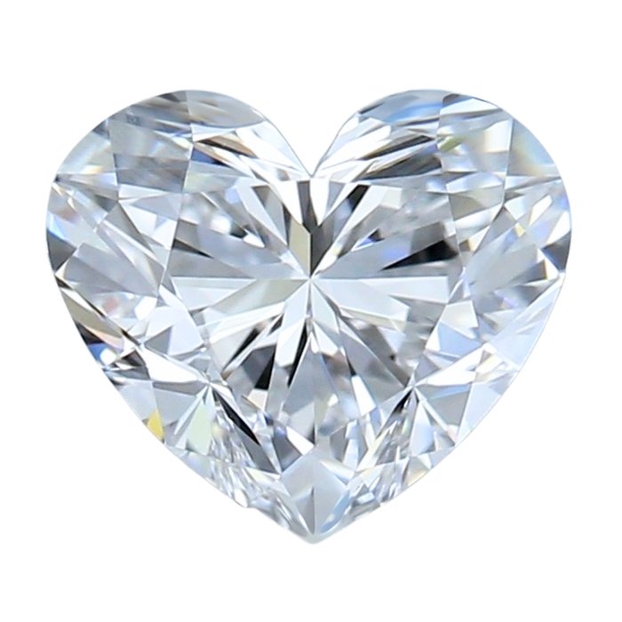 Precious 1.00ct Heart-Shaped Natural Diamond - IGI Certified