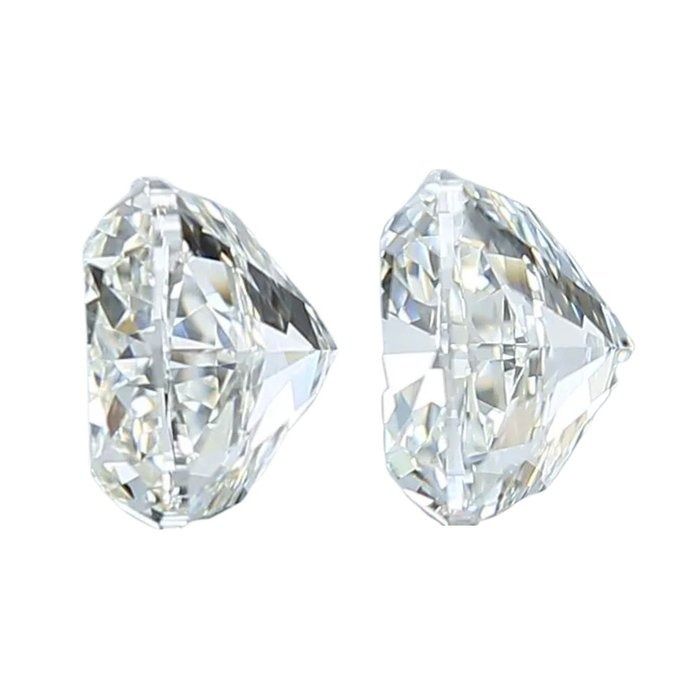 2,02 Karat GIA-zertifizierter natürlicher Diamant, Cushion Modified Brilliant Paar