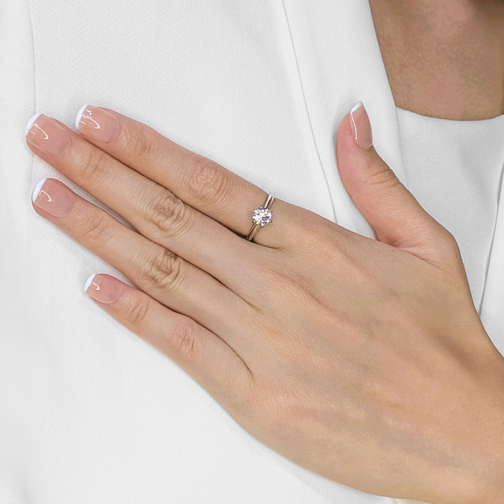 Pristine 1ct Natural Diamond 18K White Gold Solitaire Ring (New-Unworn) - NGI Certified