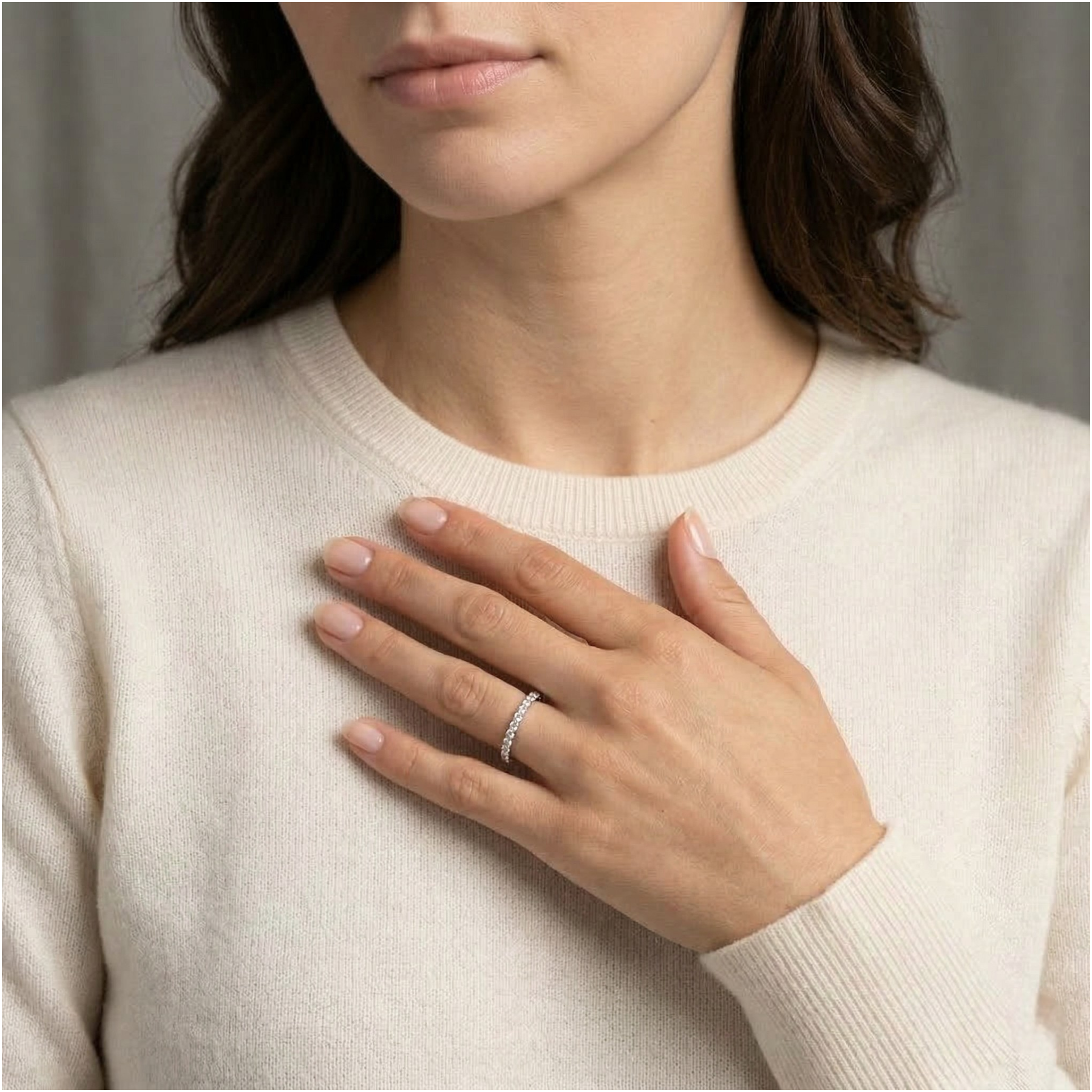 Eternal Glow 0.28ct Diamond Half-Eternity Ring in Platinum