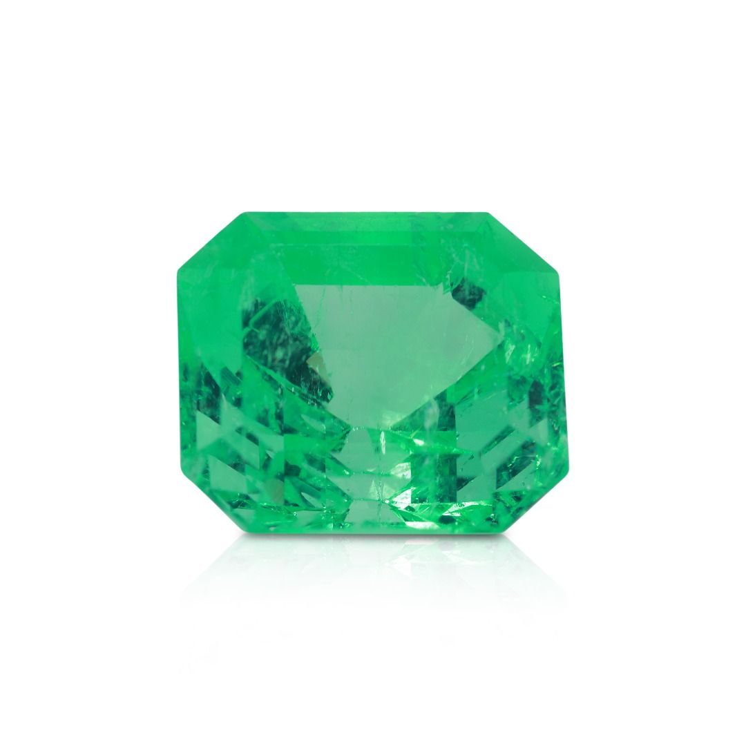 Rare GRS Certified Colombian 22.28ct Emerald Natural Gemstone