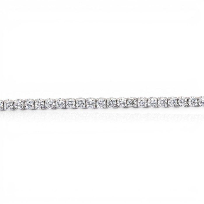 5,88 Karat IGI-zertifiziertes Naturdiamant-Tennisarmband aus 18K Weißgold