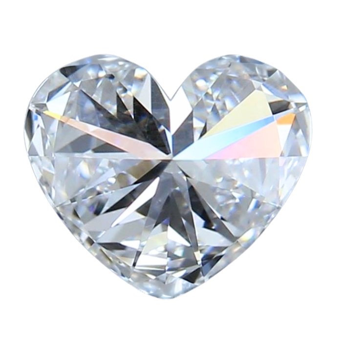 Precious 1.00ct Heart-Shaped Natural Diamond - IGI Certified