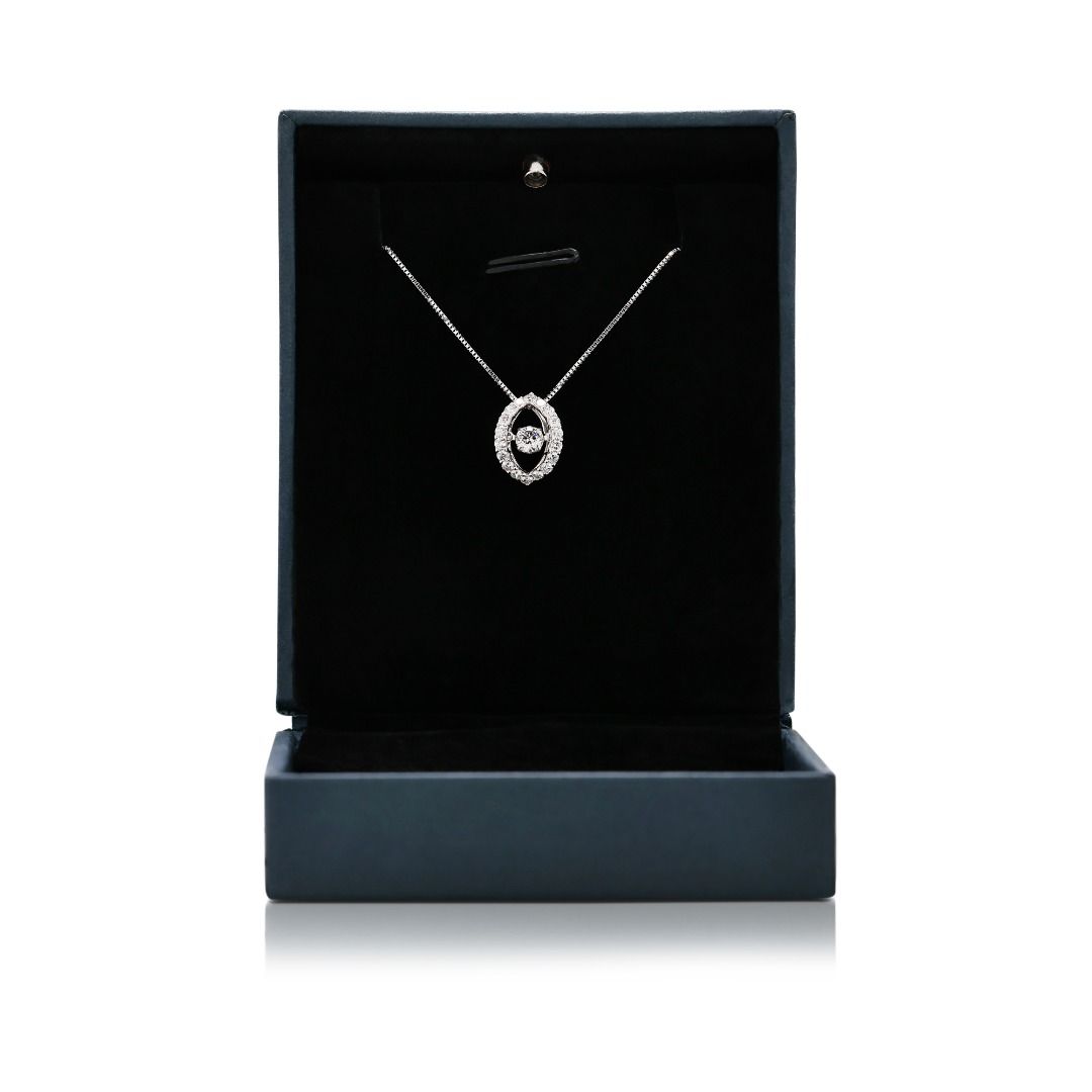 Elegant 0.60ct Natural Diamond Pendant in 18K White Gold