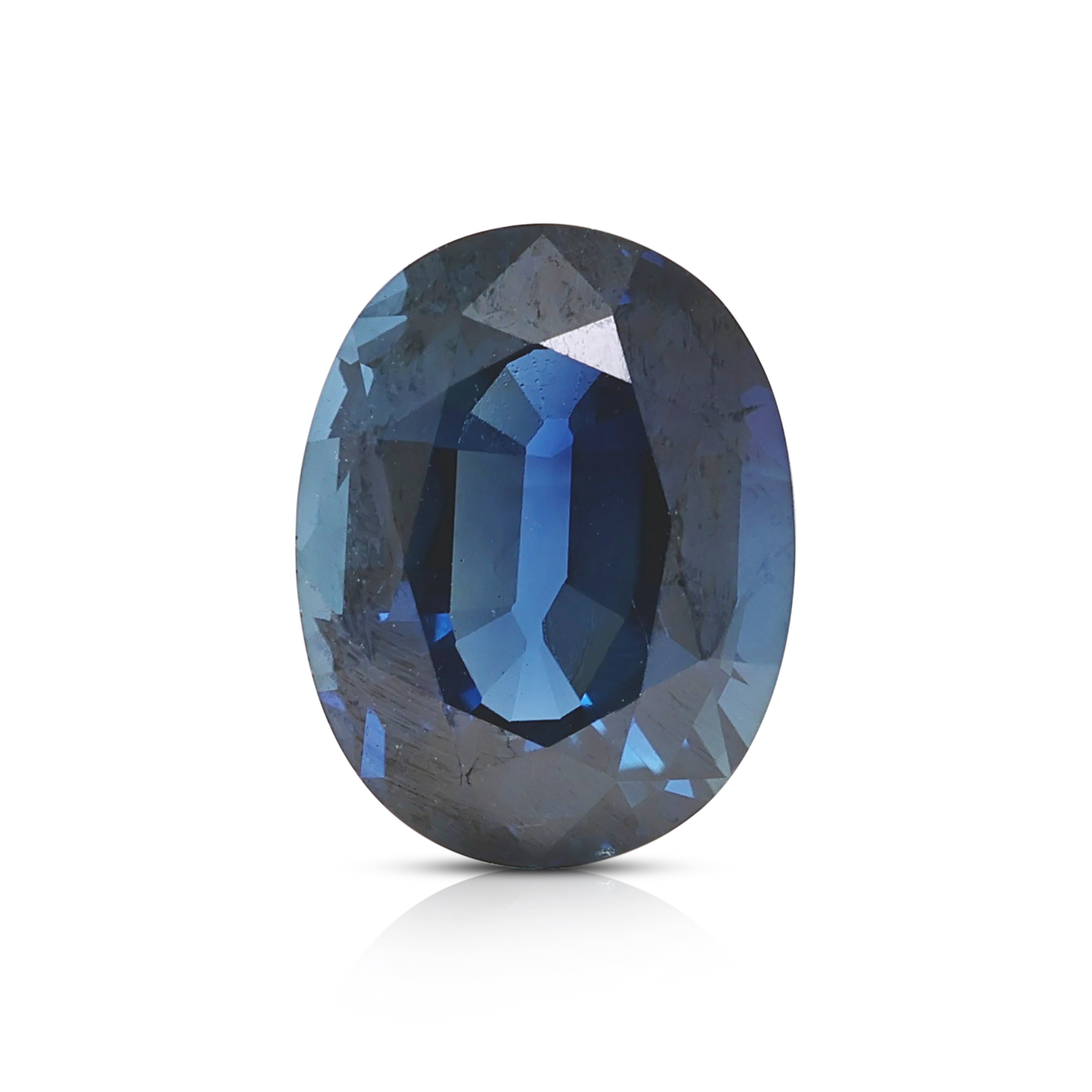 Magnificent 3.56ct Natural Unheated Blue Sapphire Loose Gemstone - GIA Certified