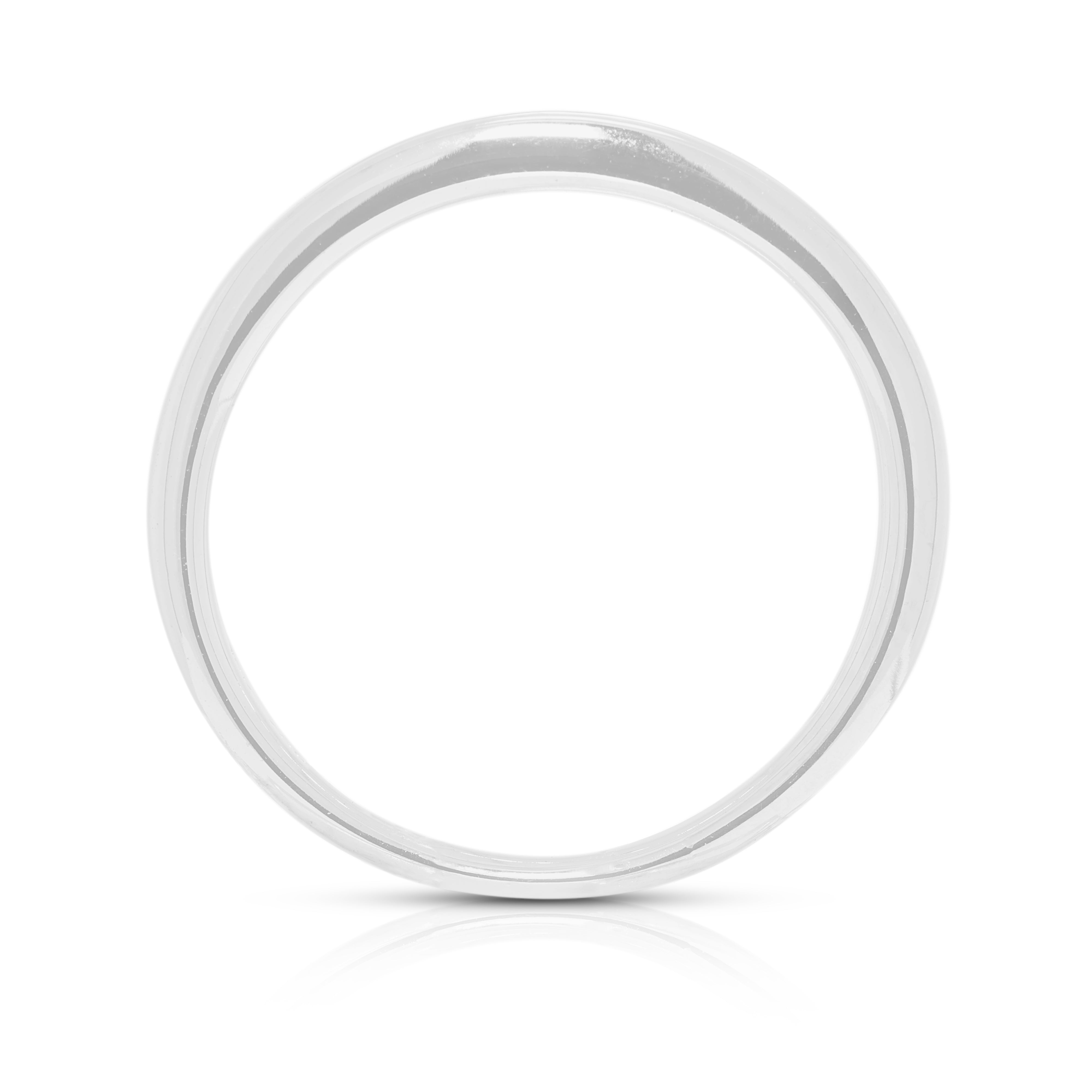 Minimalist 0.26ct Natural Diamond Ring in 18K White Gold