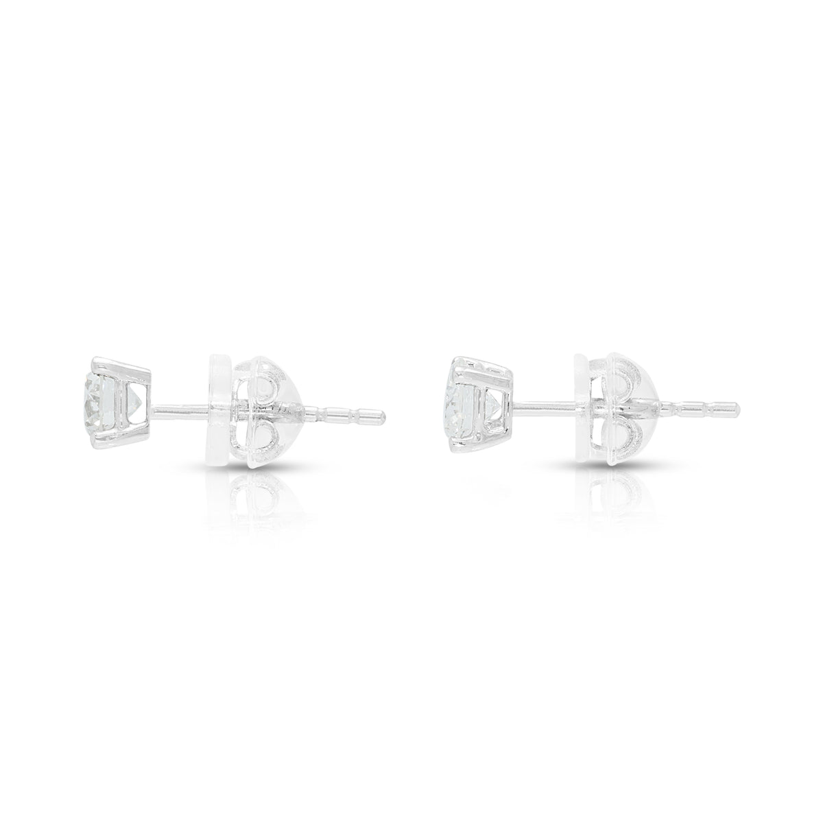 Classic 0.60ct Lab-Grown Diamond Stud Earrings in 10K White Gold