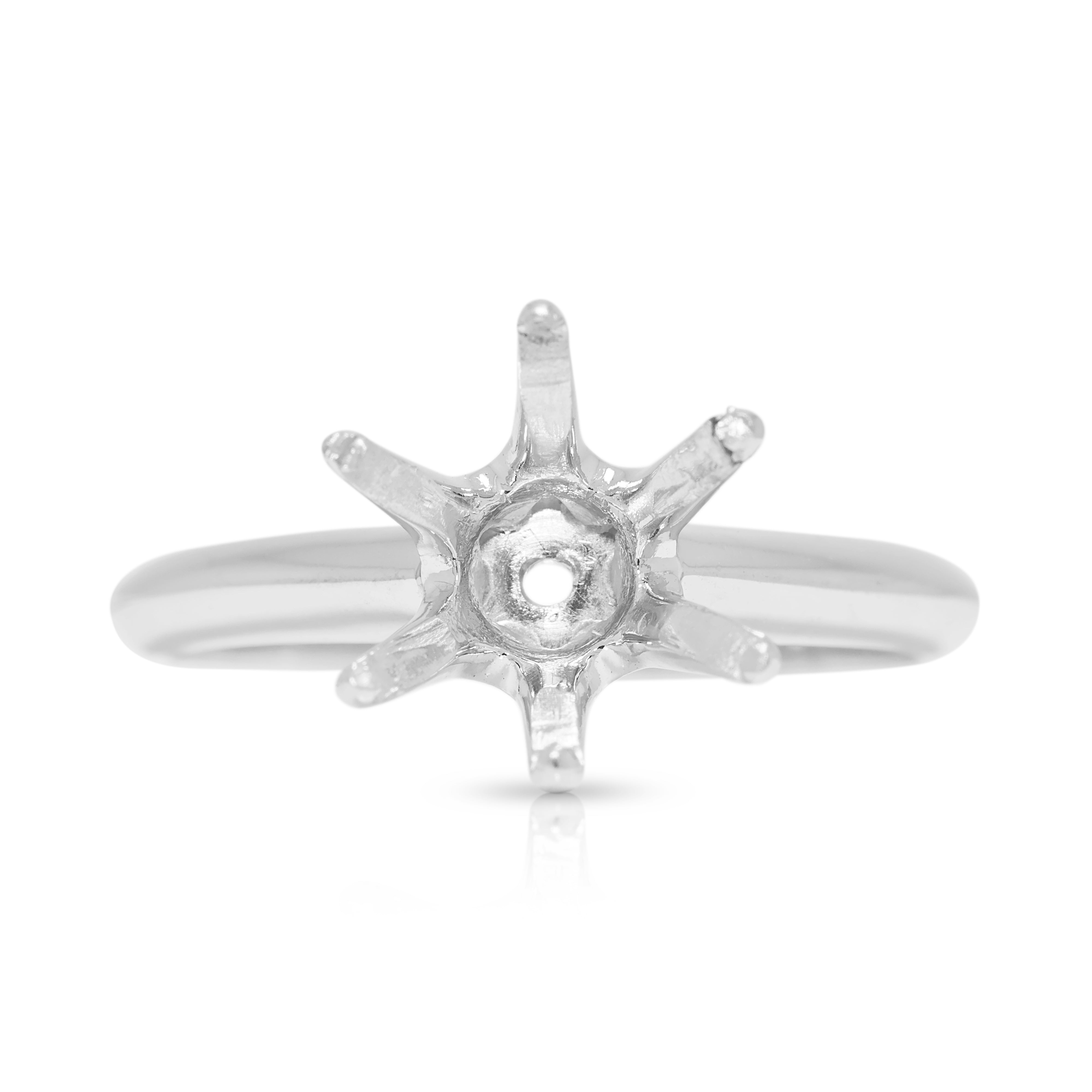 Elegant Platinum (950) Tiffany & Co. Ring Setting
