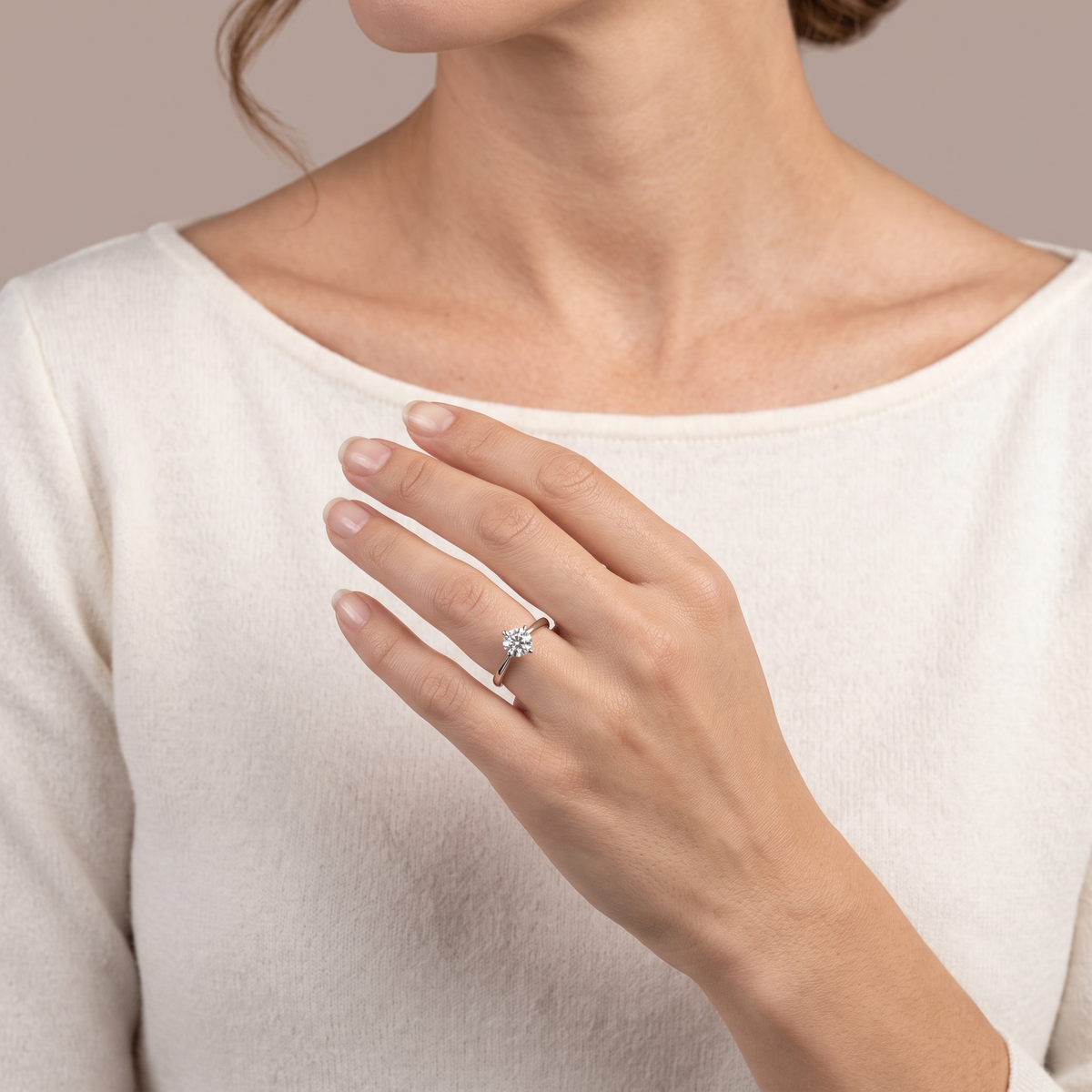 Classic 0.50ct Round Brilliant Natural Diamond Solitaire Ring in Platinum with GIA Certificate