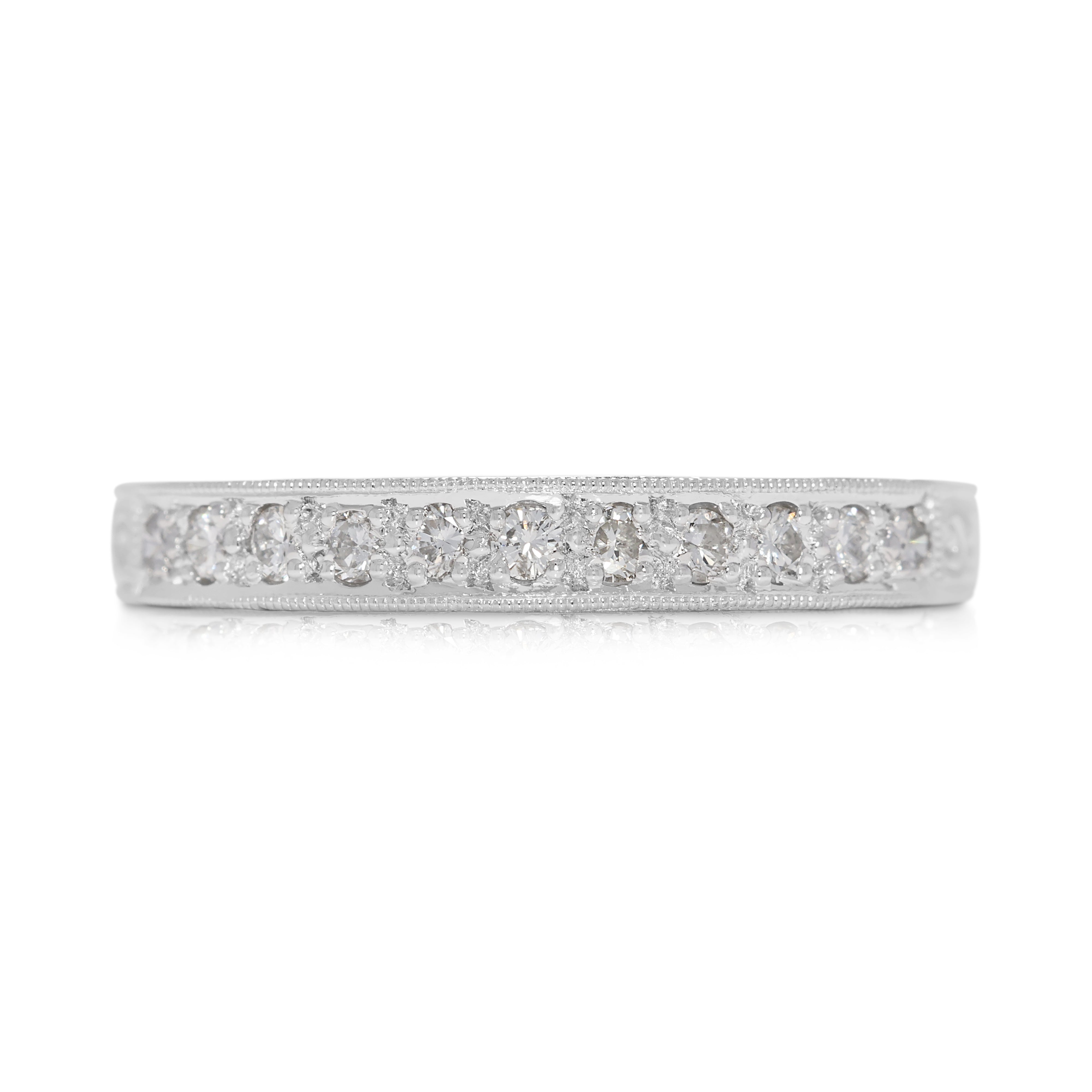 Refined 0.11ct Natural Diamonds Platinum Ring (New)