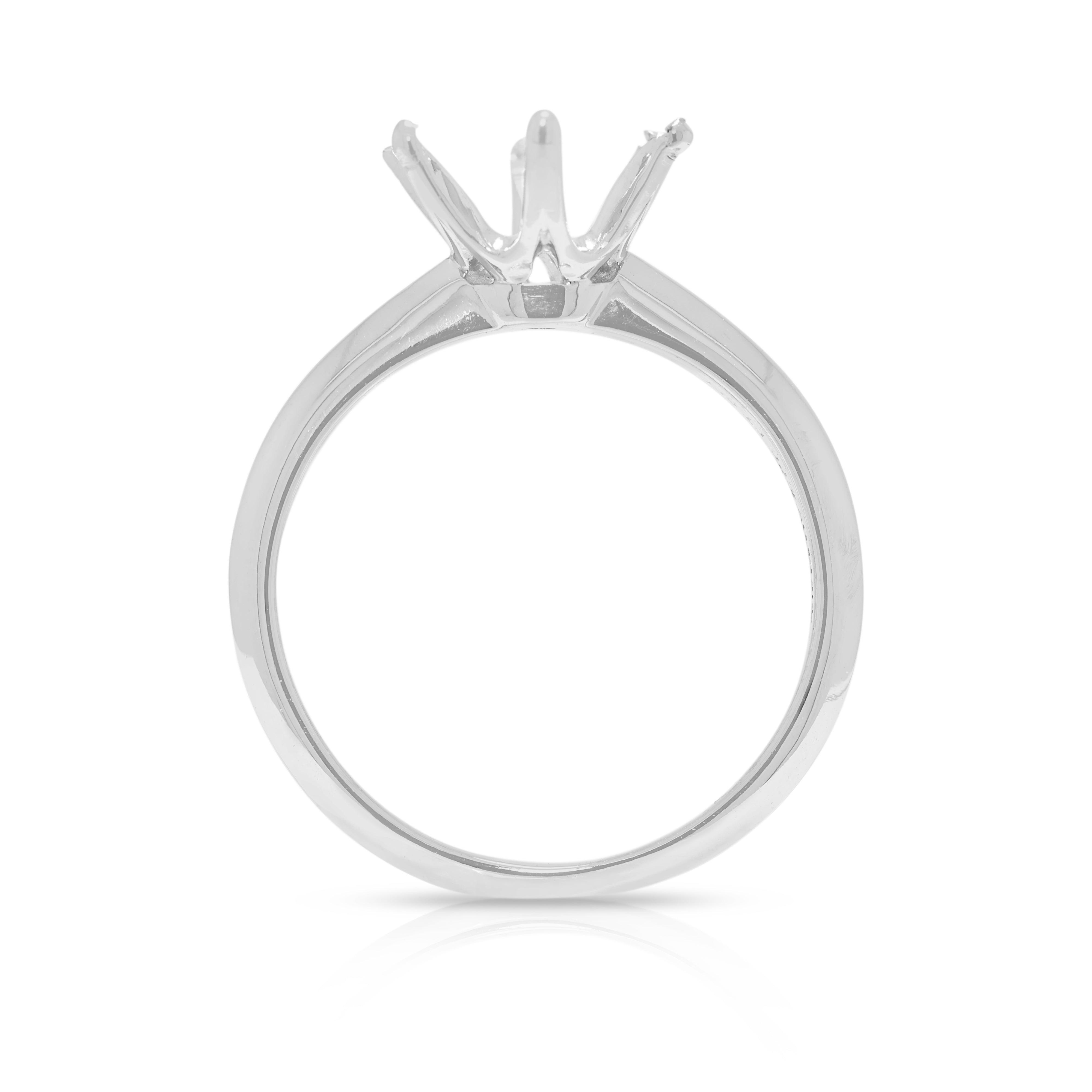 Elegant Platinum (950) Tiffany & Co. Ring Setting