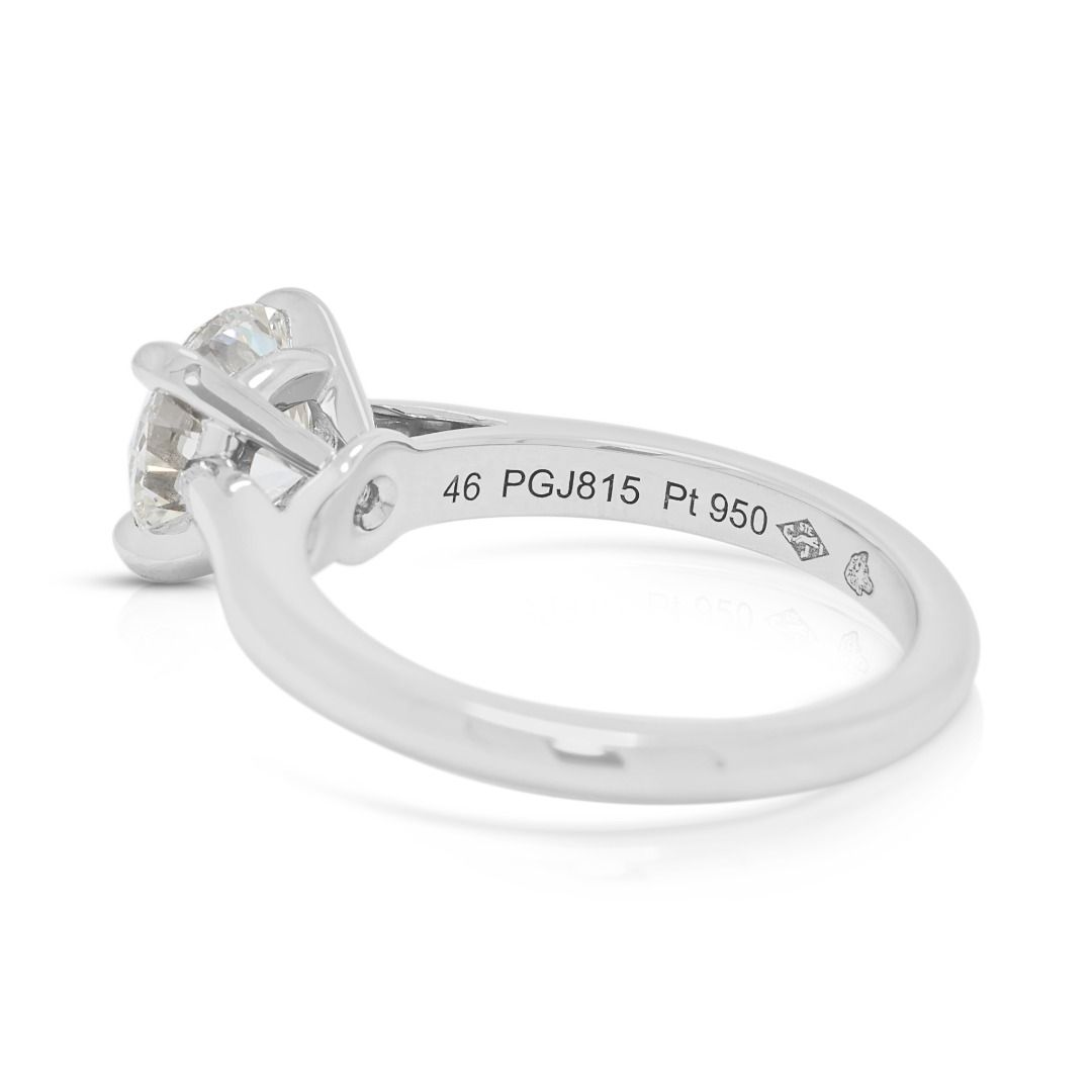 Cartier 1.07ct Natural Diamond Solitaire Ring with box in Platinum (New) - GIA Certified