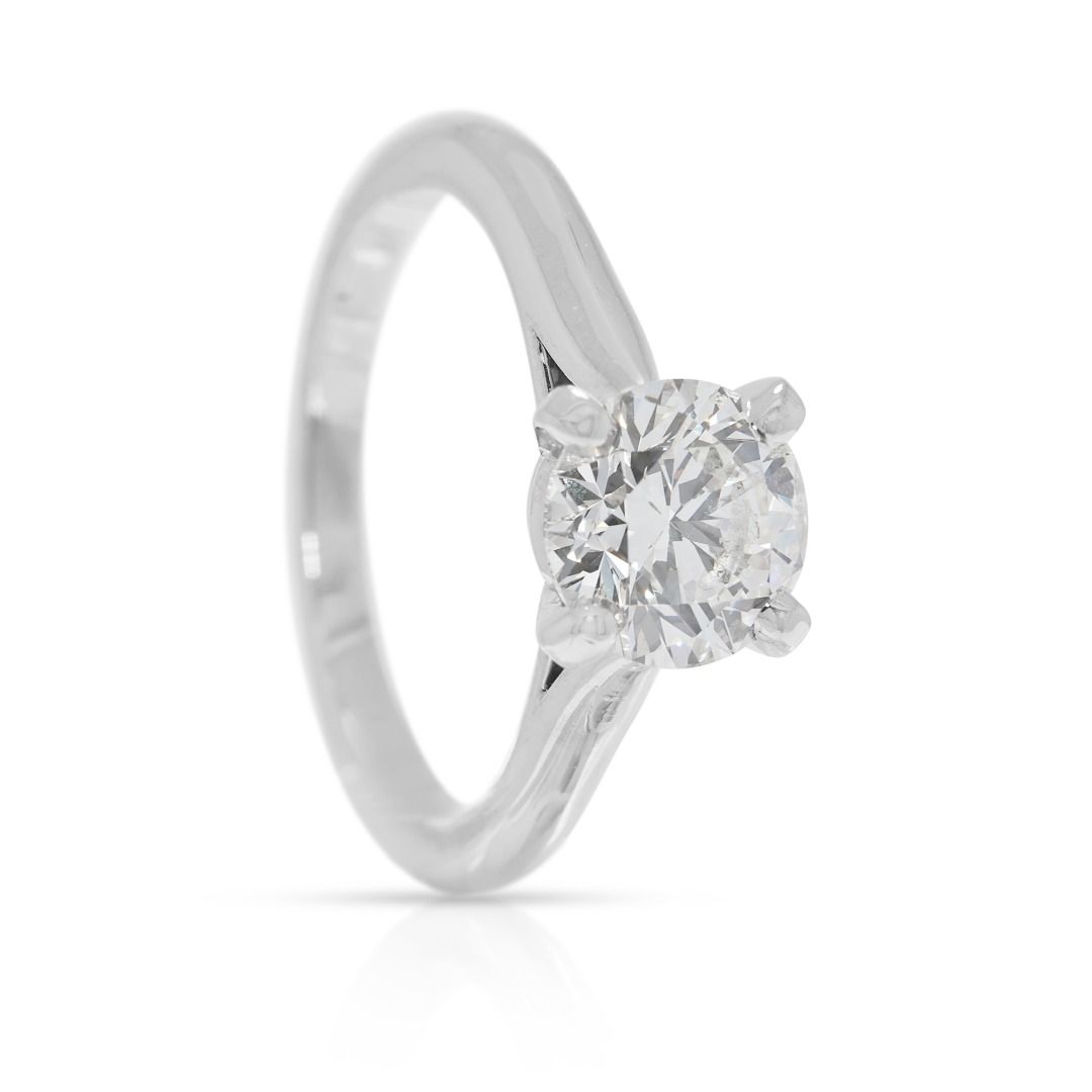 Cartier 1.33ct GIA-Certified Diamond Ring in 18K White Gold