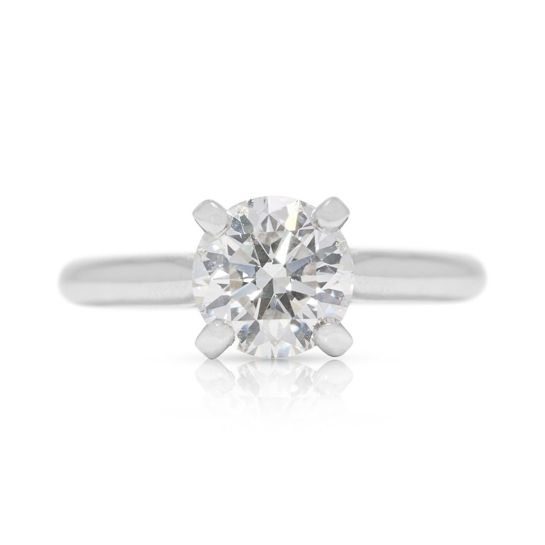 Cartier 1.33ct GIA-Certified Diamond Ring in 18K White Gold