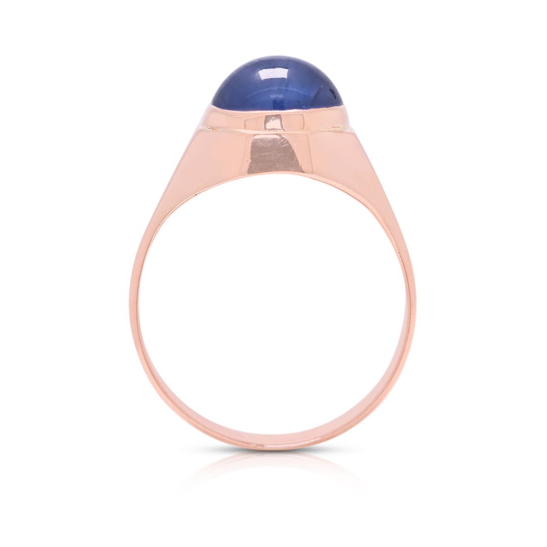 Celestial 3ct Star Sapphire Ring in 9K Rose Gold