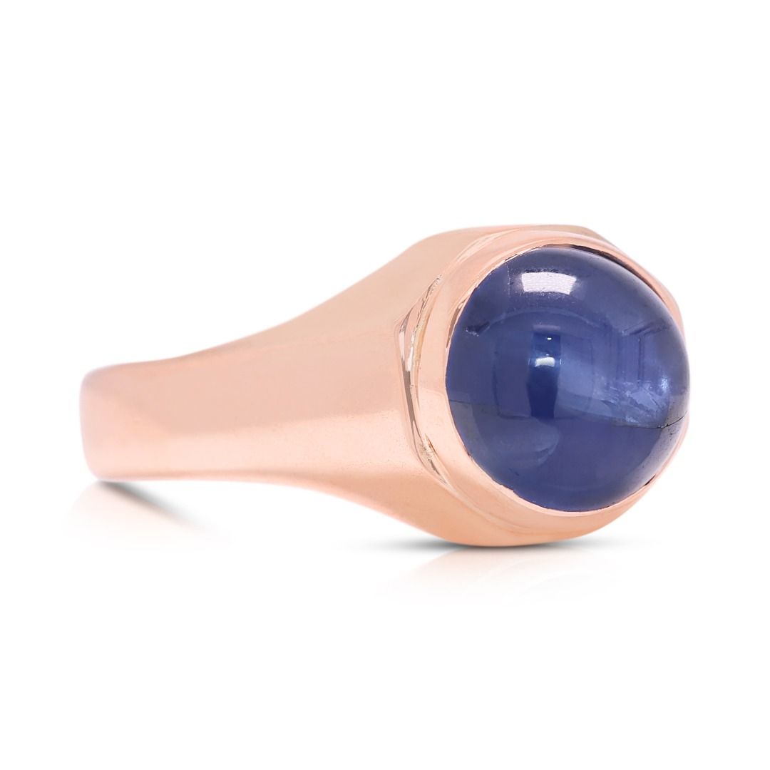 Celestial 3ct Star Sapphire Ring in 9K Rose Gold