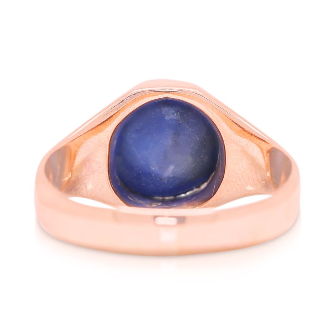 Celestial 3ct Star Sapphire Ring in 9K Rose Gold