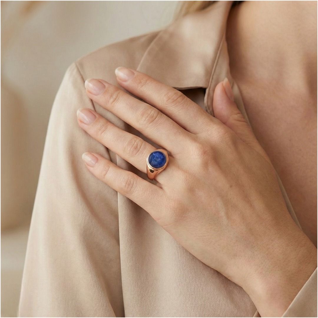 Celestial 3ct Star Sapphire Ring in 9K Rose Gold