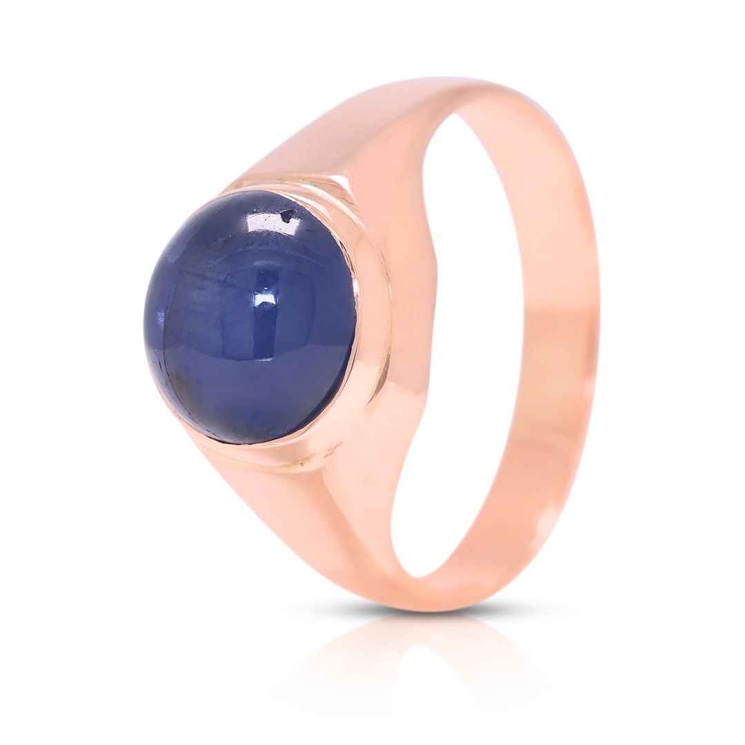 Celestial 3ct Star Sapphire Ring in 9K Rose Gold