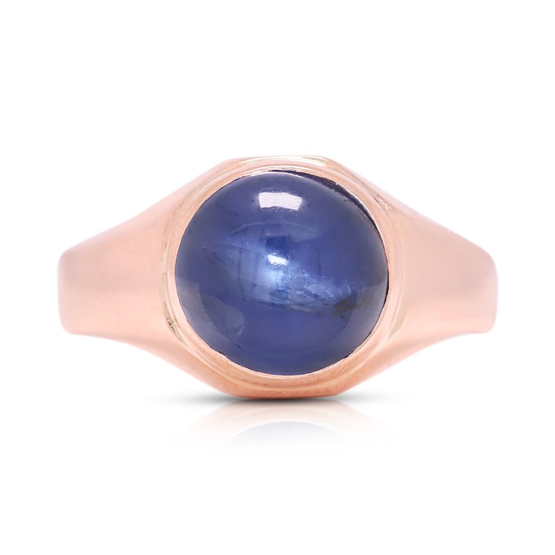 Celestial 3ct Star Sapphire Ring in 9K Rose Gold