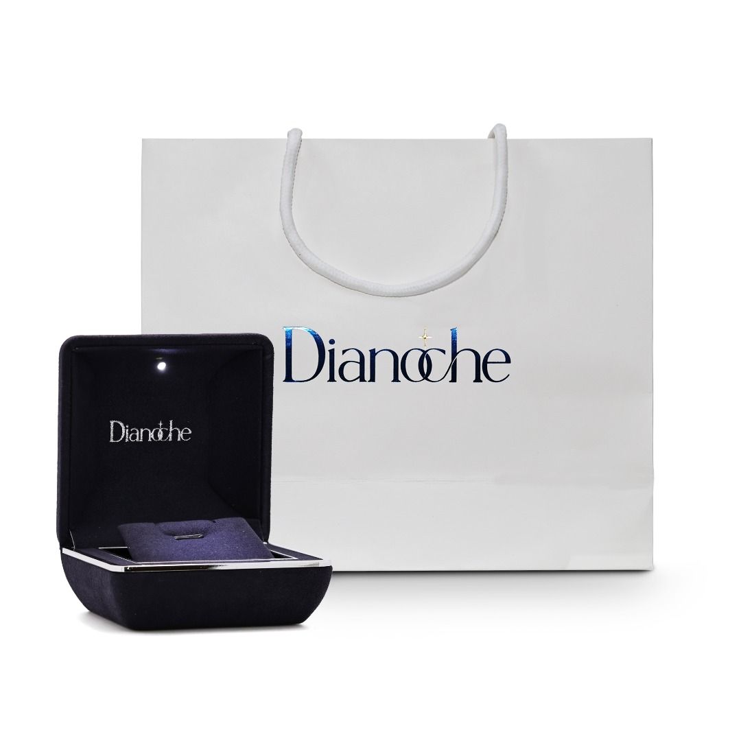 Charming 0.13ct Sapphire & Diamond Halo Stud Earrings in 9K White Gold with 14K Backing