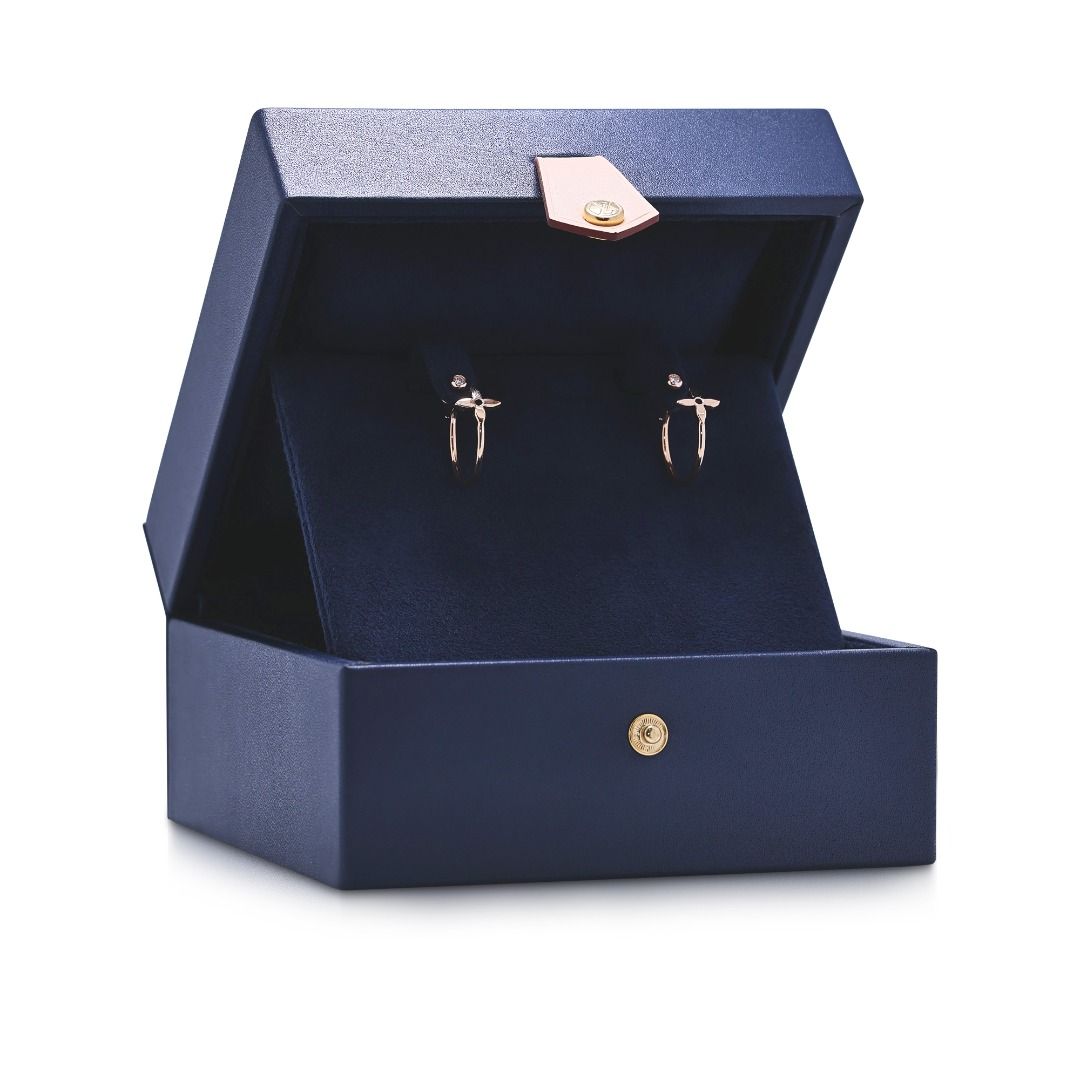 Chic 0.06ct Diamond Louis Vuitton Dylle Blossom Hope Earrings in 18K Rose Gold (Full Set)