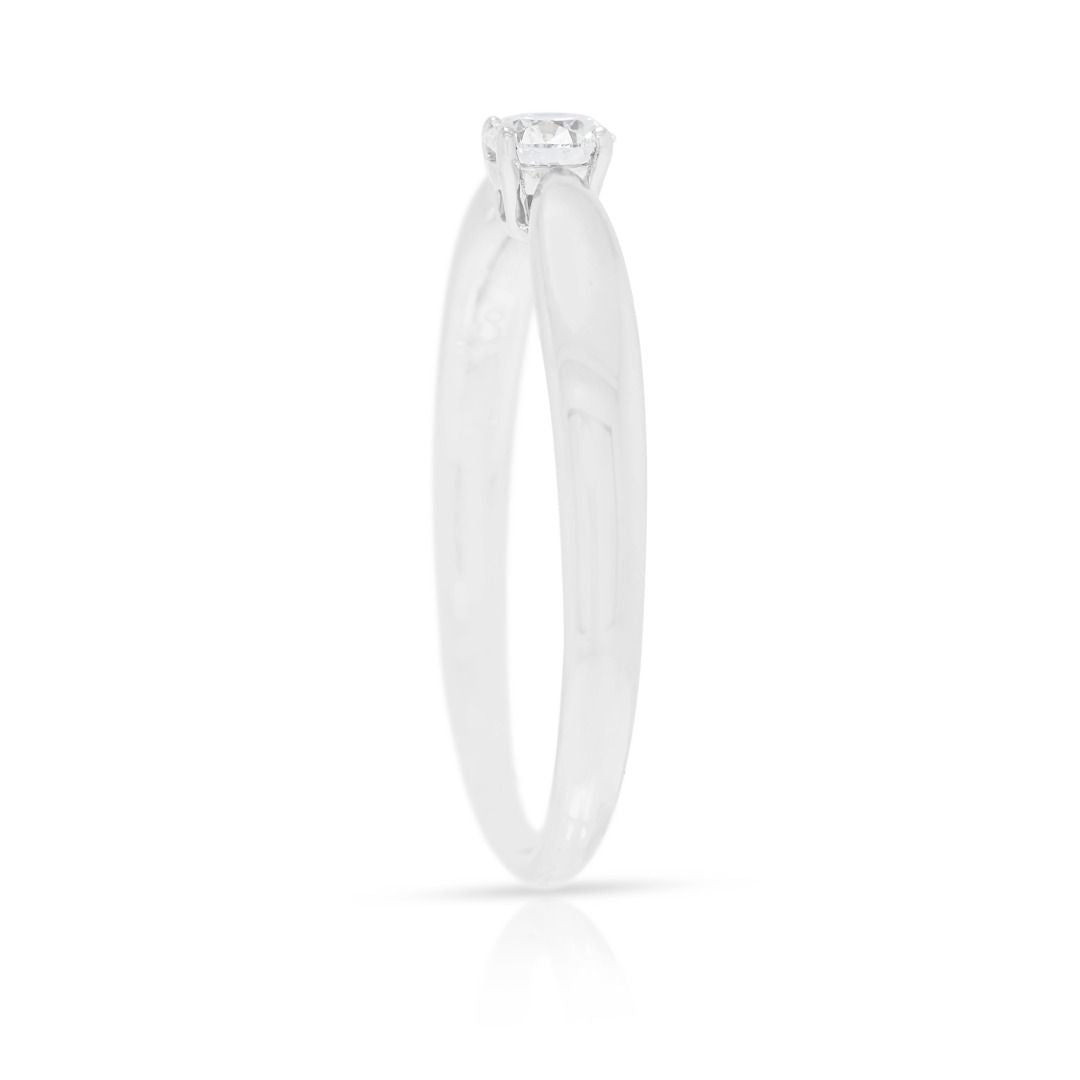 Klassischer runder Brillant-Tiffany & Co. Diamant-Solitärring Platin 0,20 Karat (Neu)