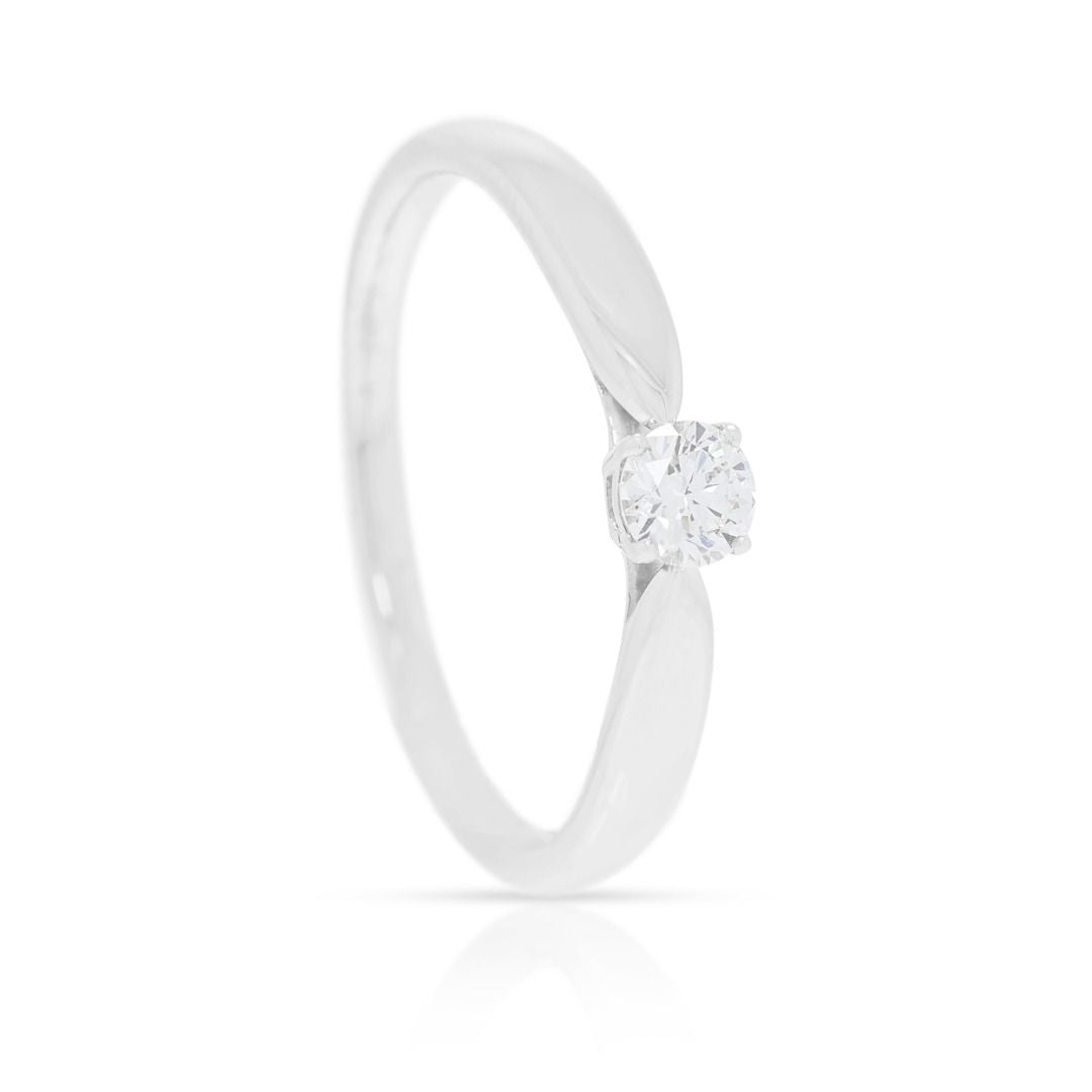 Klassischer runder Brillant-Tiffany & Co. Diamant-Solitärring Platin 0,20 Karat (Neu)