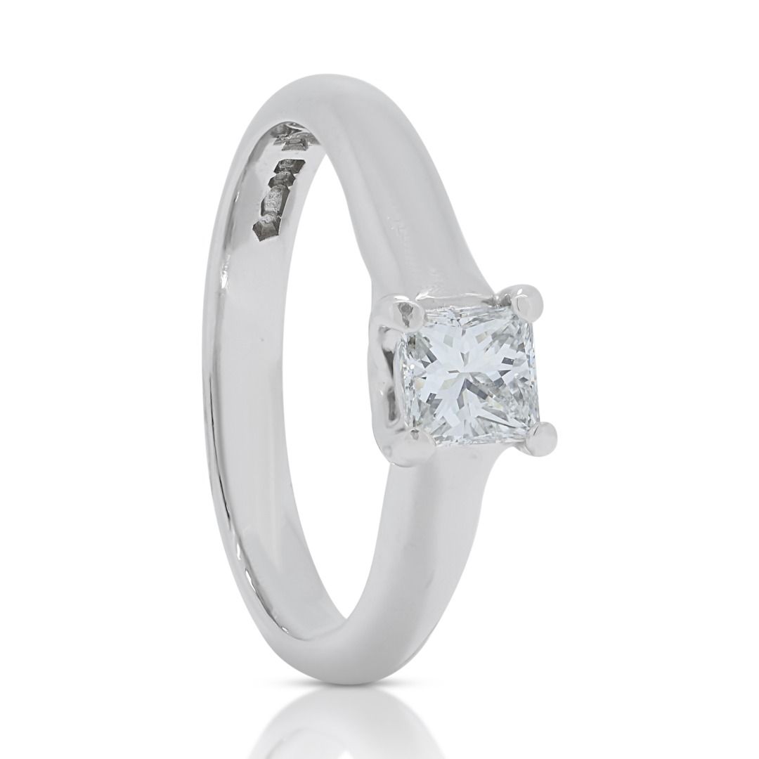 Classic 0.40ct Diamond Solitaire Ring in 14K White Gold