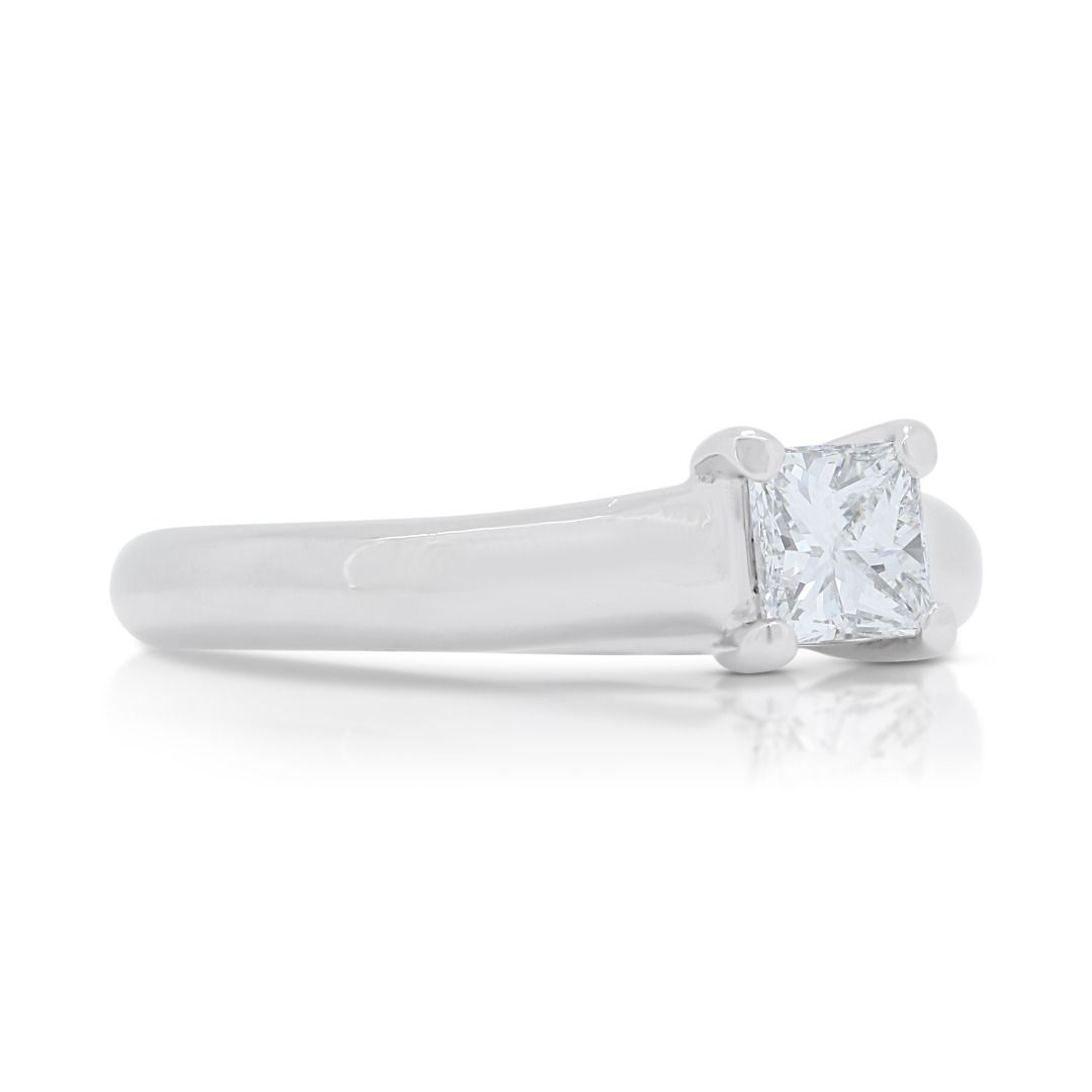 Classic 0.40ct Diamond Solitaire Ring in 14K White Gold
