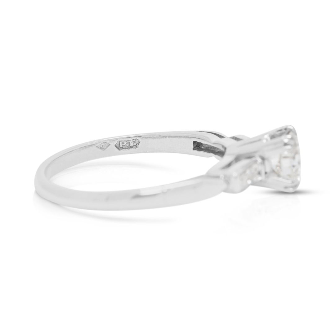 Classic 0.67ct Diamond Engagement Ring in Platinum