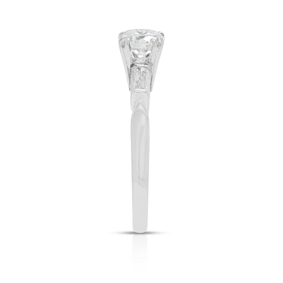 Classic 0.67ct Diamond Engagement Ring in Platinum