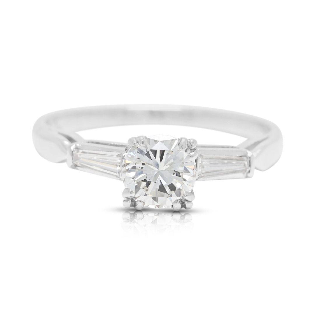 Classic 0.67ct Diamond Engagement Ring in Platinum