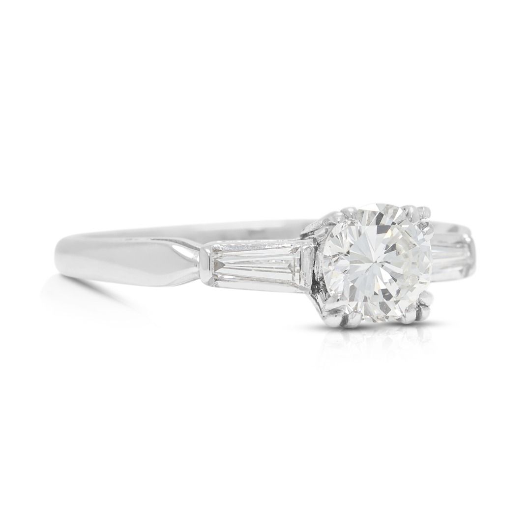 Classic 0.67ct Diamond Engagement Ring in Platinum