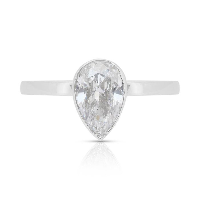 Classic 1.01ct Diamond Solitaire Ring in 18k White Gold - IGI Certified
