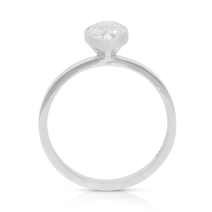 Classic 1.01ct Diamond Solitaire Ring in 18k White Gold - IGI Certified
