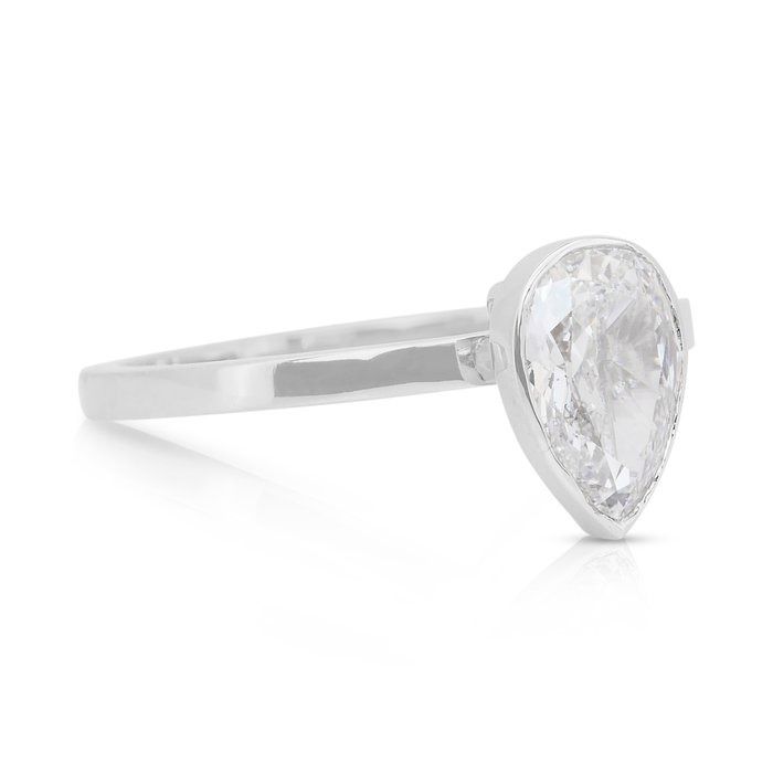 Classic 1.01ct Diamond Solitaire Ring in 18k White Gold - IGI Certified