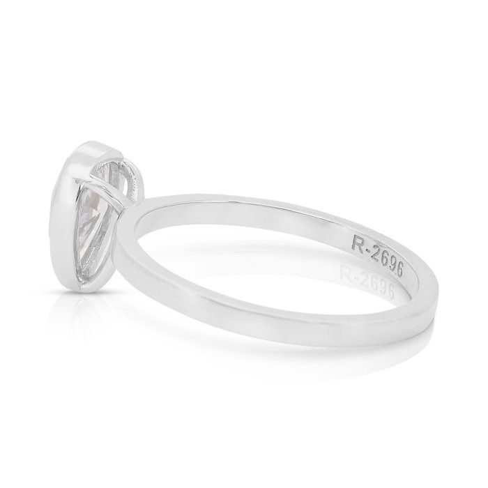 Classic 1.01ct Diamond Solitaire Ring in 18k White Gold - IGI Certified