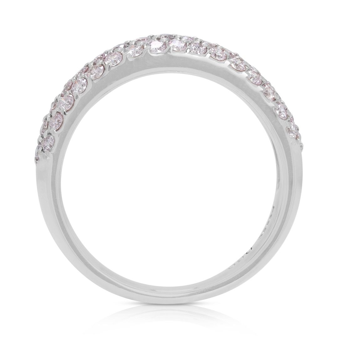 Dazzling 0.60ct Round Brilliant Natural Diamond Platinum Ring