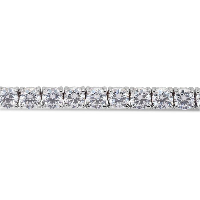 Dazzling 12.80ct Diamonds Tennis Bracelet in 18k White Gold - IGI Certified