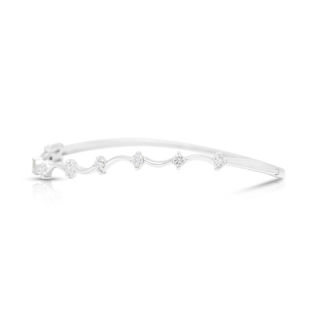Delicate 0.25ct Diamonds Bracelet in 18K White Gold