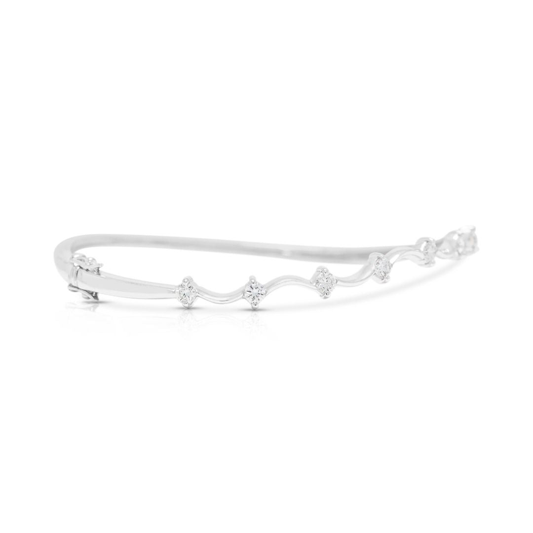 Delicate 0.25ct Diamonds Bracelet in 18K White Gold