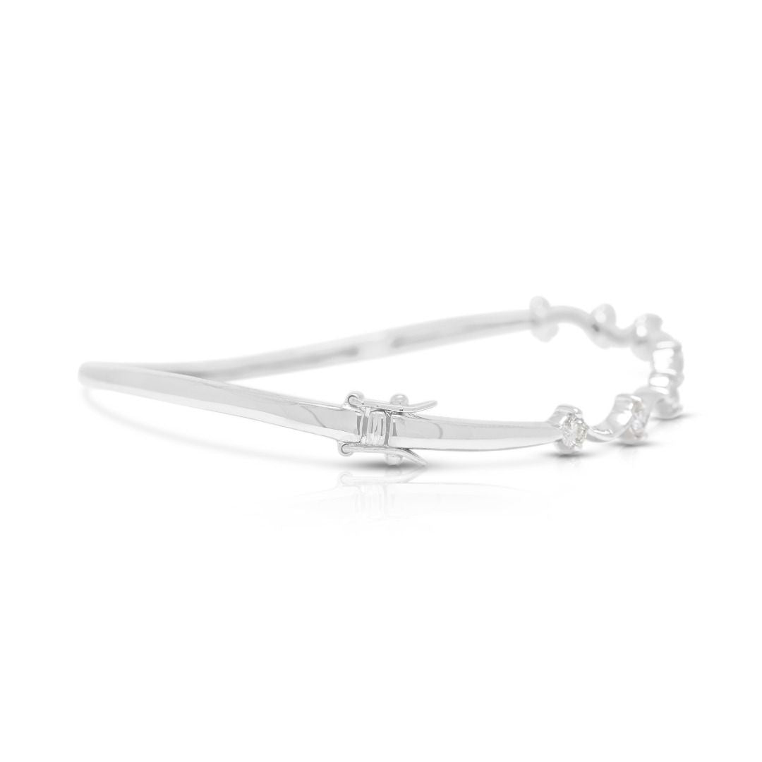 Delicate 0.25ct Diamonds Bracelet in 18K White Gold