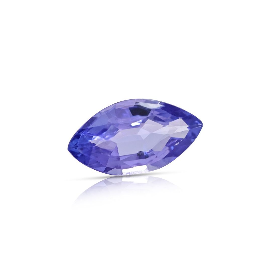 Electric 0.96ct Natural Blue Tanzanite Marquise Cut Gemstone