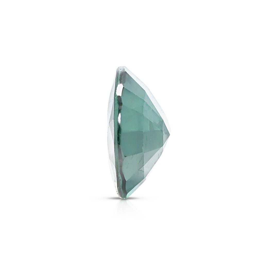 Elegant 1.43ct Oval Greenish Blue Sapphire Loose Gemstone with NGI Certificate