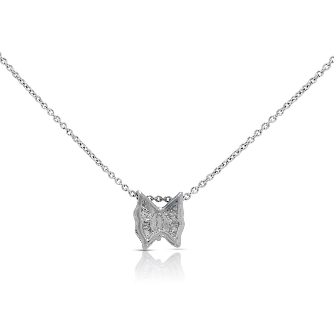 Enchanting 0.26ct Diamonds Pendant in 18K White Gold
