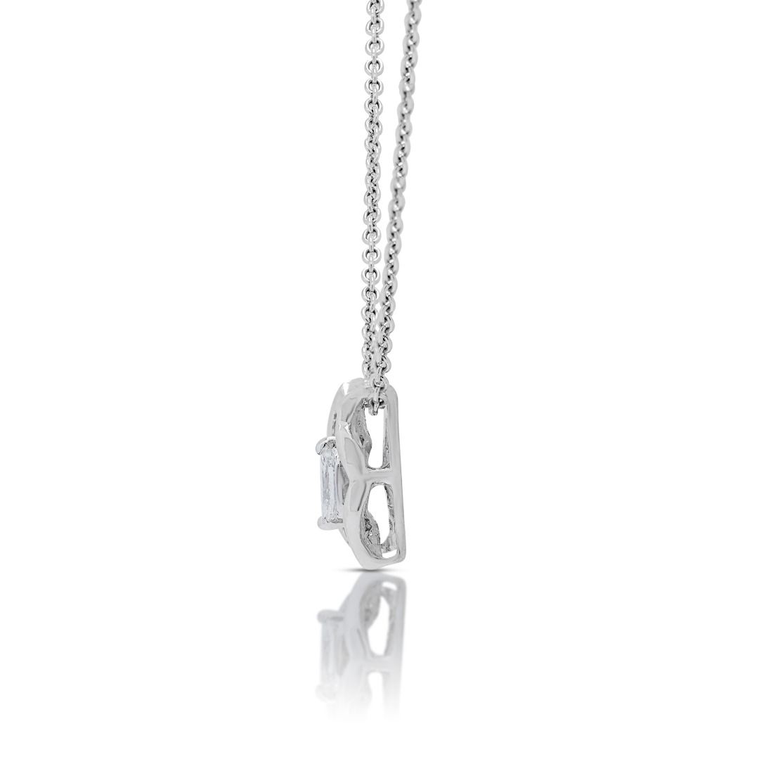 Enchanting 0.26ct Diamonds Pendant in 18K White Gold