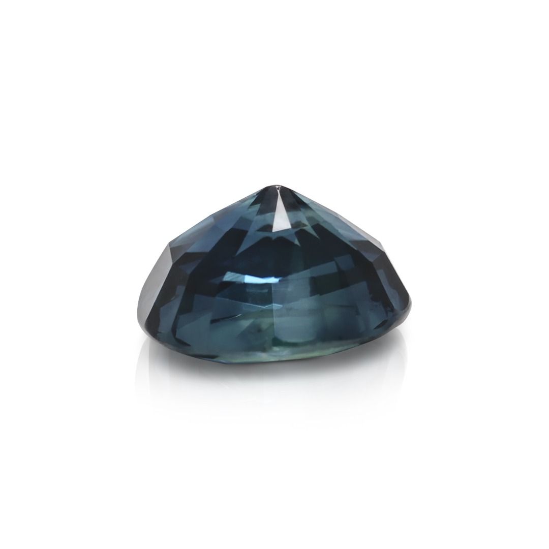 Enigmatic 1.20ct Natural Dark Blue Oval Sapphire Loose Gemstone